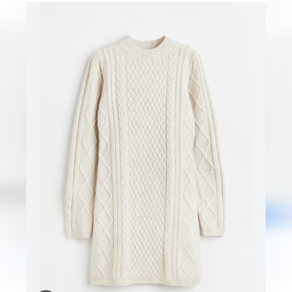 H&M Dresses & Skirts - H&M Cable Knit Sweater Mini Dress